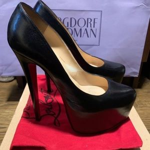 Christian Louboutin black leather High heels